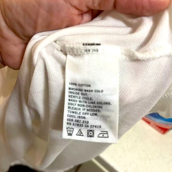 Nautica Mens Polo Shirt Size XXL Striped Logo Collared Rugby White Big And Tall - Picture 5 of 7